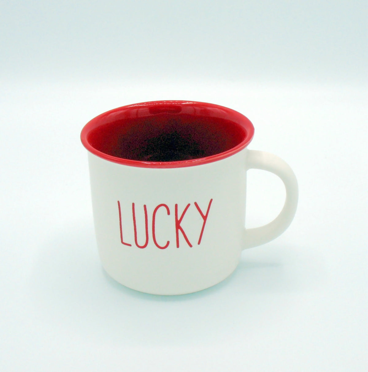 Happy go Lucky 2er Set Porzellan Becher im Schmuckkarton